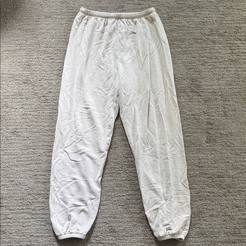 aerie Cream Joggers